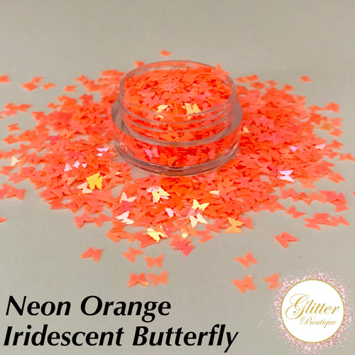 Butterfly - Iridescent Neon Orange