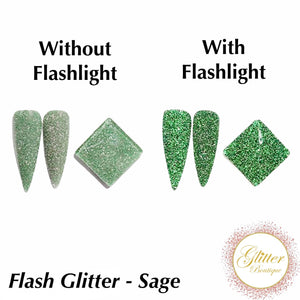 Flash Glitter - Sage
