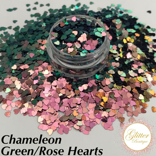 Chameleon Green/Rose Hearts