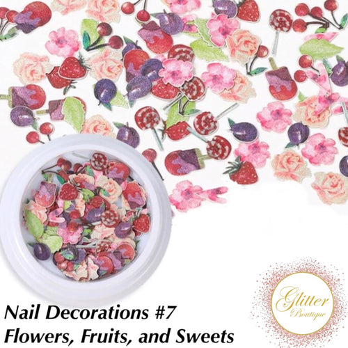 Nail Decorations #7 - Flowers, Fruits, and Sweets