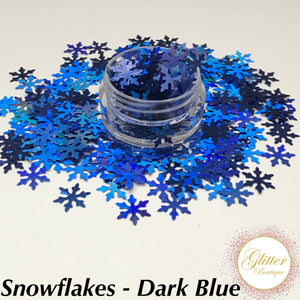 Snowflakes - Dark Blue