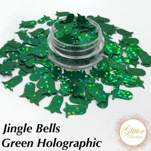 Jingle Bells Green Holographic