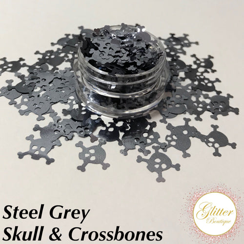 Skull & Crossbones - Steel Grey