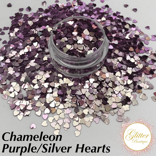 Chameleon Purple/Silver Hearts