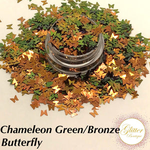 Chameleon Green/Bronze Butterfly