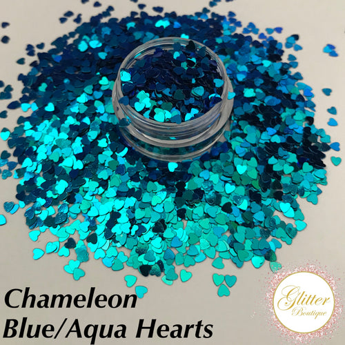 Chameleon Blue/Aqua Hearts