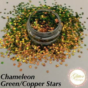 Chameleon Green/Copper Stars