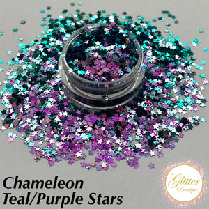 Chameleon Teal/Purple Stars