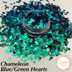 Chameleon Blue/Green Hearts