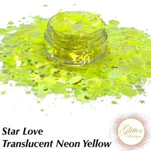 Star Love - Translucent Neon Yellow