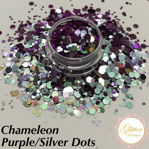 Chameleon Purple/Silver Dots