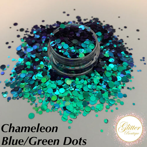 Chameleon Blue/Green Dots