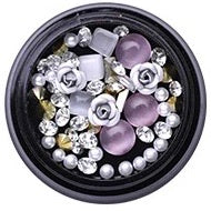 3-D Roses and Gems - Silver