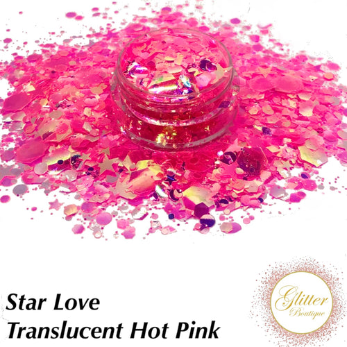 Star Love - Translucent Hot Pink