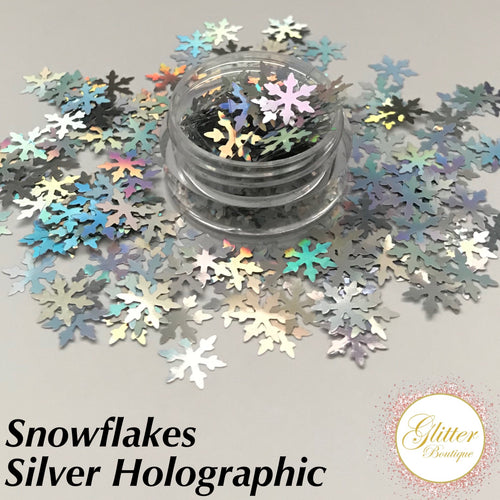 Snowflakes - Silver Holographic