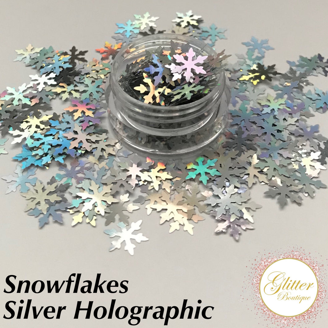 Snowflakes - Silver Holographic