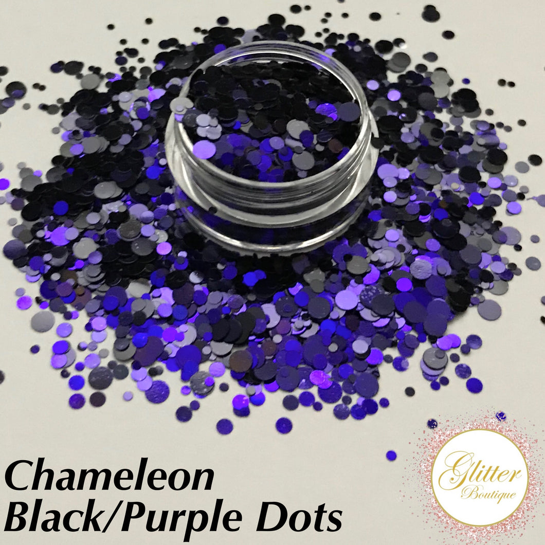 Chameleon Black/Purple Dots