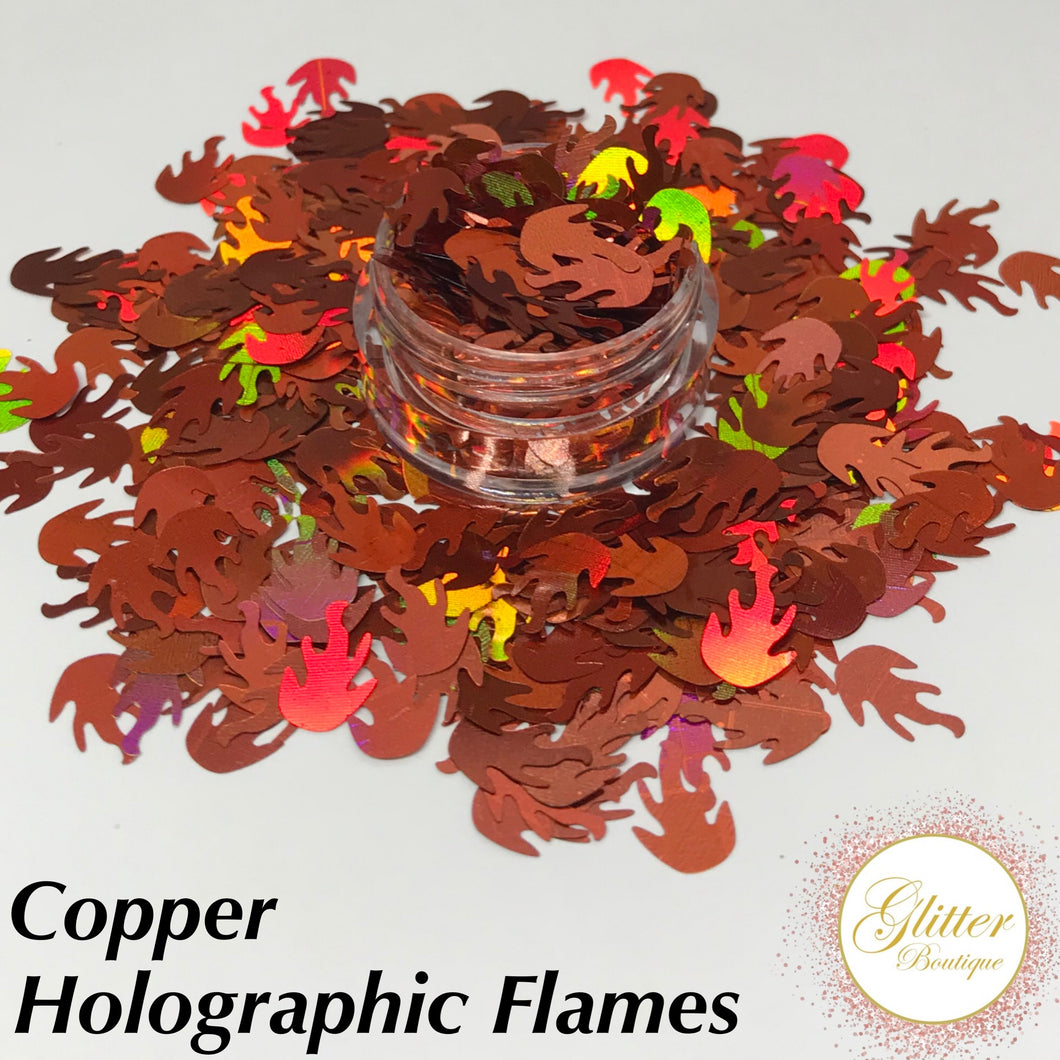 Copper Holographic Flames