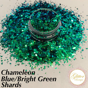 Chameleon Blue/Bright Green Shards