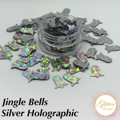 Jingle Bells Silver Holographic