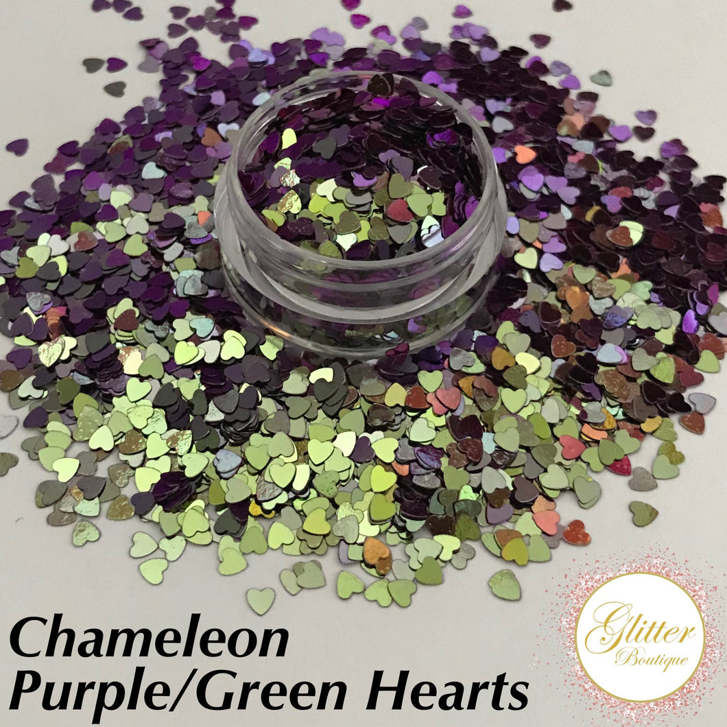 Chameleon Purple/Green Hearts