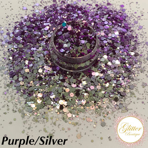 Chameleon Purple/Silver Hexagon