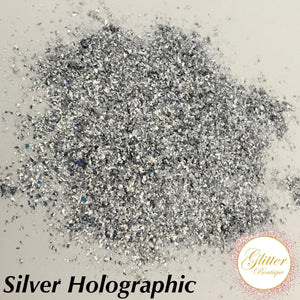 Silver Holographic Shards