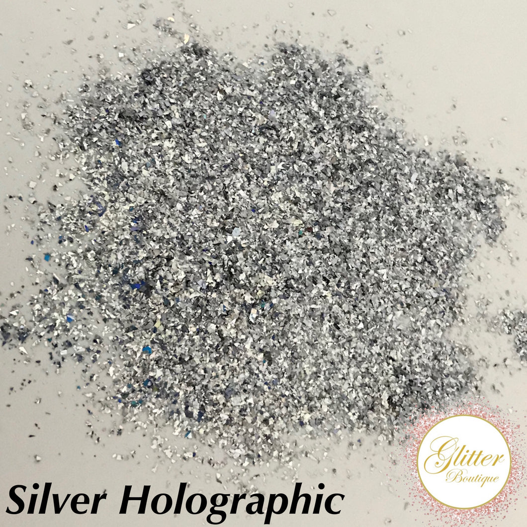 Silver Holographic Shards